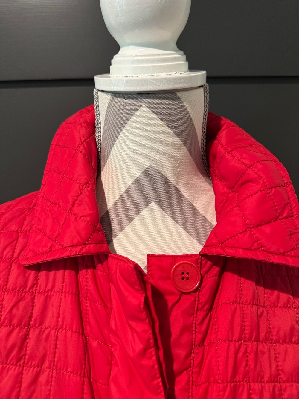 Talbots Red Quilted Car Jacket Size S - Picture 3 of 8